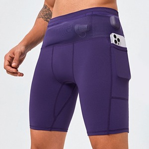 Custom Wholesale Mens Performance Woolen Solid <b>Compression</b> <b>Shorts</b> Mid Elastic Skinny Fit Spandex Waterproof Running Underwear - Product Image 1