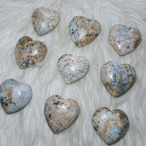 Vente en gros de haute qualité naturel indonésien dendrite lait coeur petite forme pierres précieuses artisanat cristal de guérison 4X4X2 cm - Product Image 2