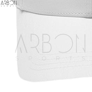 Casquette de baseball unie blanche à 6 panneaux, broderie personnalisée du logo, en sergé de coton premium, ajustable, pour le sport et l'extérieur - Product Image 5