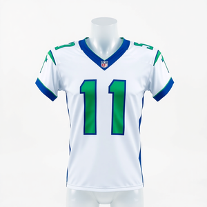 Nouveaux maillots de football américain 2025 brodés : 17 Adams, 8 Verse, 9 Stafford, 12 Nacua – Tenues de football américain - Product Image 1