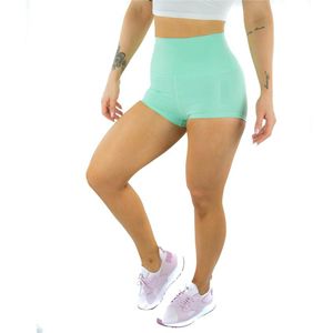Pantalones Cortos de Yoga para Mujer, Populares, Sexys, de Cintura Alta, Levanta Glúteos, para Correr al Aire Libre, Estilo Biker, de Verano, Color Sólido, para Gimnasio - Product Image 3