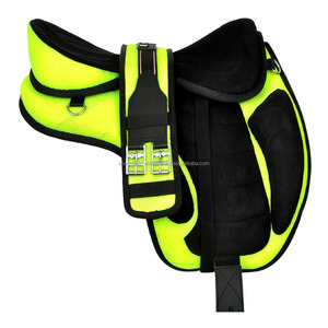 Sillín de caballo a todo color de alta calidad, malla sin árboles Freemax con circunferencia interior a juego de lana y Buccle de hierro - Product Image 1