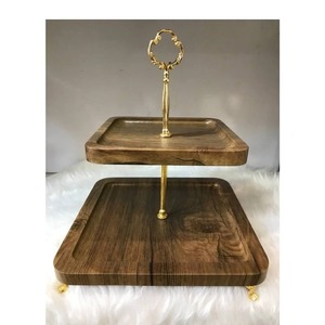 Moderno Soporte para Tartas de Metal y Madera para Decoración de Hoteles, Hogar, Fiestas y Presentación de Postres - Product Image 5