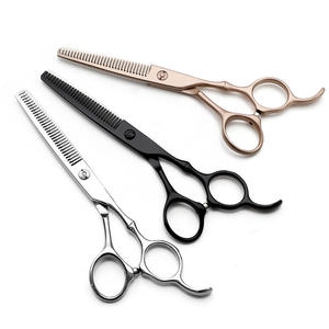 Ciseaux professionnels japonais 440C pour coiffure, ciseaux de barbier, ciseaux à effiler les cheveux - Product Image 2