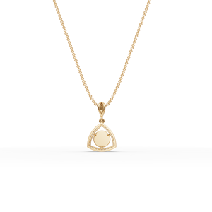 Pendentif et breloque géométriques en or et diamant de laboratoire, accessoire de luxe - Product Image 5