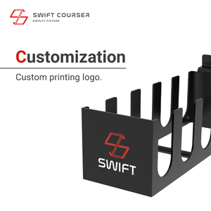 Soporte de exhibición para palas de pickleball de metal para slatwall de tienda de deportes - Product Image 5