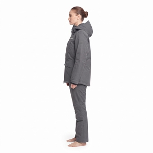 Chaqueta de Esquí Impermeable para Mujer Hawk Eye con Capucha, Cortavientos, Transpirable, para Nieve, Deportes al Aire Libre, Color Gris - Product Image 6