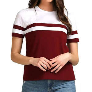 เสื้อยืดคอกลมแขนสั้นสีขาวสำหรับผู้หญิง ผ้าฝ้าย 200 กรัม ระบายอากาศได้ดี เหมาะสำหรับฤดูร้อน ราคาสุดคุ้ม ขายส่ง - Product Image 1