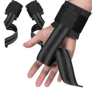 Correas de levantamiento de pesas con protector de muñeca, agarre de doble cara, correas de gimnasio ajustables para peso muerto, costuras de alta resistencia - Product Image 4