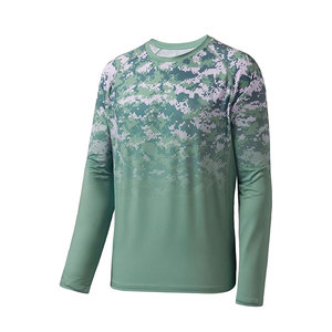 เสื้อตกปลาผู้ชาย แขนยาว UPF 50 ป้องกันรังสียูวี แห้งเร็ว ระบายความชื้น ระบายอากาศได้ดี เหมาะสำหรับกีฬากลางแจ้ง - Product Image 1