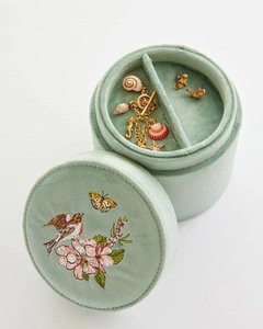 Custom Handmade Eco-Friendly Beaded Fabric Embroidered Modern Home Decor Jewelry <b>Box</b> Customizable Size Logo Whimsy Art Craft - Product Image 3