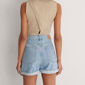 Pantalones Cortos de Mezclilla para Hombre, Estilo Boyfriend, Desgastados, Rectos, Transpirables, Casuales de Verano, a la Moda, Personalizados, al por Mayor, OEM, de Alta Calidad - Product Image 6