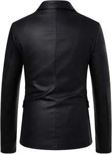 Chaqueta de Cuero Genuino de Diseñador al por Mayor, Abrigo de Alta Calidad, Chaqueta de Cuero de Moda Casual Más Vendida - Product Image 4