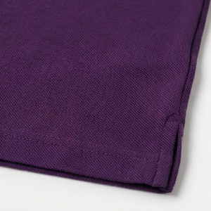 Men's <b>Purple</b> Short Sleeve Pique <b>Polo</b> <b>Shirt</b> Casual Solid Knitted Regular Fit Button Design - Product Image 5
