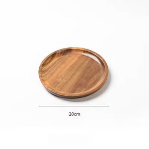 Acacia Wood Reusable Single Tier Storage <b>Tray</b> for <b>Kitchen</b> Bathroom Desk Use-Dishwasher Safe - Product Image 3