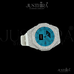 Reloj G con bisel de diamantes Moissanite VVS premium y elegante, con correa de estilo HipHop premium. El precio más bajo y mejor de todos los tiempos. - Product Image 3