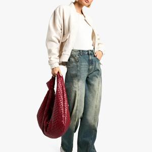 Nuevo Diseño de Jeans de Mezclilla Transpirables para Mujer, Talla Grande, Bordados Personalizados, Jeans con Lavado Ácido, Pantalones Femeninos, Estilo Nuevo - Product Image 3