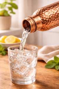 Botella de Agua de Cobre Puro con Tapa Hermética para Uso Diario - Product Image 3