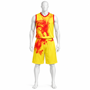 Uniforme de Baloncesto Personalizado OEM Sublimado Reversible y Transpirable para Hombre, Económico, Hecho por Elson Sports - Product Image 2