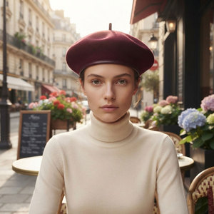Premium Wool <b>Beret</b> Hat For Women And Men Classic French Style Soft Warm Winter Fashion Everyday Casual Outdoor Wear - Product Image 3
