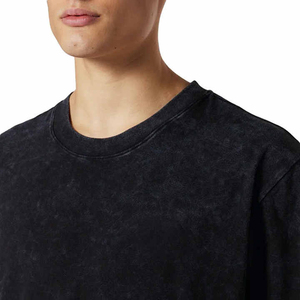 T-shirts pour hommes tendance effet délavé, mélange de coton, tissu doux et respirant, coupe décontractée, parfaits pour les tenues décontractées d'été. - Product Image 4