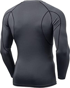 Top Trendy Rash Guards For <b>Men</b> Custom Logo Option Four Way Stretch Gym Wear Compression T-Shirts on Very Cheap Prices - Product Image 4