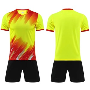 Custom Blue <b>Soccer</b> Uniform Set Men's V-Neck Short Sleeve Jersey Shorts Moisture Wicking Polyester All Seasons Athletic Fit - Product Image 5
