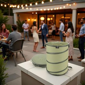 Contenedor de Basura Plegable de 45 Galones con Fondo Rígido para Desechos de Jardín, Hojas, Malezas o Basura de Fiestas - Product Image 6