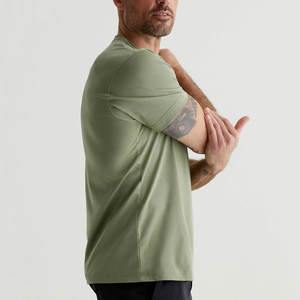 เสื้อยืดคอกลมโอเวอร์ไซส์ผ้าฝ้าย 100% หนานุ่มสำหรับผู้ชาย ออกแบบเองได้ เสื้อยืดเปล่าสำหรับผู้ชาย สามารถสั่งทำได้ - Product Image 5