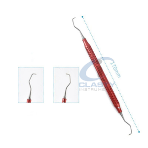 Ensemble d'instruments chirurgicaux dentaires, plusieurs couleurs, poignée moletée, outils manuels de classe I, équipements dentaires - Product Image 2