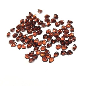 Vivaaz IGI certifié AAA Grade 3x5mm grenat rouge naturel poire facettes coupe pierres précieuses en argent en vrac taille personnalisable de haute qualité - Product Image 4