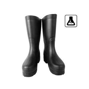 <span class=keywords><strong>Botas</strong></span> de Lluvia Unisex Económicas, Impermeables, Antideslizantes, Resistentes al Aceite, de Corte Alto, Negras, de EVA, para Lavado de Autos, Agricultura y Trabajo - Product Image 5