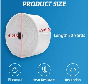 Cinta Térmica de Fibra de Vidrio para Protección Contra Altas Temperaturas, Cinta de Filamento Aislante - Product Image 2
