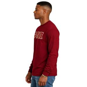 Maglietta a Maniche Lunghe con 3 Lettere Kappa Alpha Psi Old Skool Phi Nu Pi, Abbigliamento per Fraternità Greca, Design Vintage, Comfort e Stile - Product Image 3