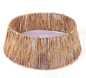 Falda de árbol de Navidad de junco marino tejido natural, accesorios para árboles de Navidad, collar de jacinto de agua para árbol de Navidad de King Craft Viet - Product Image 6