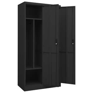 Armoire en acier anthracite 31.5 "x 19.7" x 70.9 "Dimensions - Product Image 5