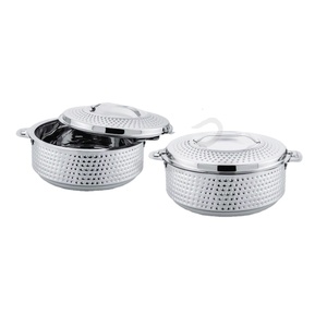 Wholesale Casserole <b>Pot</b> Kitchen Accessories Cooking <b>Pots</b> <b>Set</b> Stainless Steel Hammered Double Wall Casserole - Product Image 1