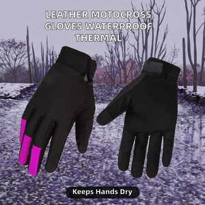 <b>Skeleton</b> Print <b>Full</b> Finger Anti-Uv Breathable Cycling Gloves Hook Loop Closure Non-Slip Polyester Quick Drying Polyurethane - Product Image 6