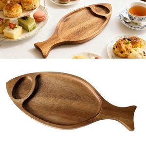 Bandeja de Servir de Madera Natural, Tabla de Madera Duradera de Estilo Clásico Moderno, 20 Piezas MOQ para Cocina, Mesa de Comedor, Aperitivos, Frutas, Pan - Product Image 3