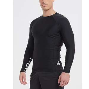 Wholesale Men Long Sleeve Rash Guard <b>Compression</b> <b>Shirt</b> Graphic Print UV Protection Custom Logo OEM Factory - Product Image 2