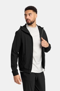 Conjunto Deportivo con Capucha para Hombre, Color Sólido, Manga Larga, Cierre Frontal con Cremallera, Ropa Casual de Otoño, Material Transpirable de Poliéster - Product Image 2