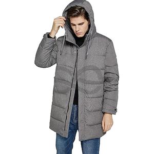แจ็คเก็ตขนเป็ดยาวมีฮู้ดสำหรับผู้ชาย, เสื้อโค้ทขนเป็ดให้ความอบอุ่นเป็นพิเศษกันลมกันน้ำดีไซน์ - Product Image 1