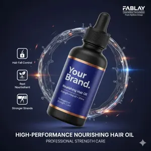 Aceite Capilar Herbal Ayurvédico para Cabello Seco y Encrespado, Marca Privada OEM, Aceite de Tratamiento Capilar Profundamente Nutritivo con Extractos de Plantas Naturales - Product Image 4