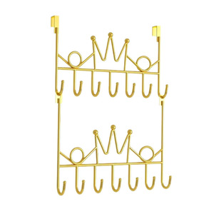 Porte-manteau mural métallique pour rangement de garde-robe, salle de bain, cuisine, serviettes, vêtements, accessoire d'entrée, quincaillerie décorative - Product Image 1