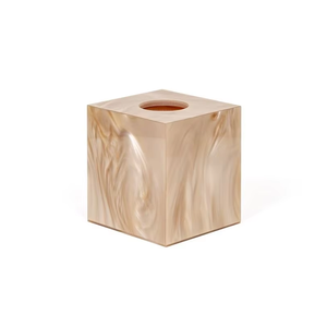 Caja de pañuelos de resina ligera, ecológica y de lujo, muy demandada, para uso en el hogar, hoteles y restaurantes - Exportador indio - Product Image 1