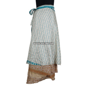 2026 High Quality Women Magic <b>Wrap</b> Long <b>Skirt</b> Women Latest Fashion Silk <b>Wrap</b> Around <b>Skirt</b> Boho Maxi Reversible Tube Designer - Product Image 1