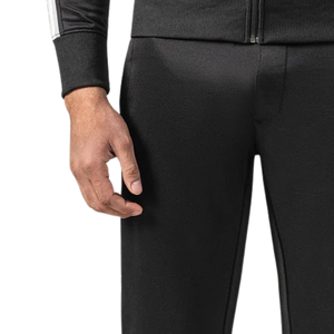 Men's Black Fleece Sweatpants Straight Leg Casual <b>Trousers</b> <b>Elastic</b> <b>Waist</b> Drawstring Pants Custom Logo Sportswear OEM - Product Image 5
