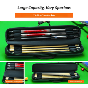 Sac de billard brodé sur mesure pour joueurs, étui à queue élégant et imperméable, sac de billard en gros - Product Image 5