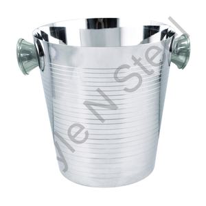 Cubetera de Acero Inoxidable LFGB de la Mejor Marca con Pulido Interior, Doble Asa, Accesorios para Bebidas Directo de Fábrica - Product Image 1