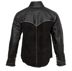 Blouson Bomber Unisexe en Cuir Véritable avec Doublure en Peau de Mouton, Bordure en Fourrure, Fermeture Éclair Tricotée, Manches Longues, Écologique, Vintage, Hiver, Coton - Product Image 2